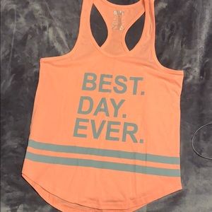 Workout tank top best day ever